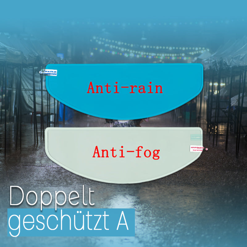 Anti-Beschlag Folie für Motorradhelm-Visiere