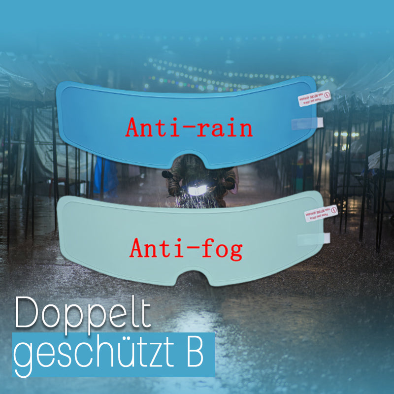 Anti-Beschlag Folie für Motorradhelm-Visiere