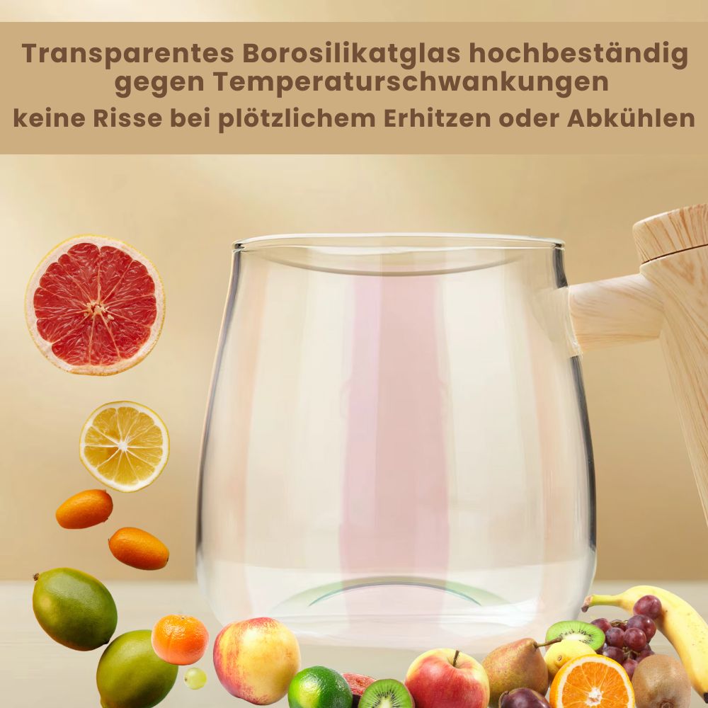 Transparentes Borosilikatglas hochbeständig gegen Temperaturschwankungen keine Risse bei plötzlichem erhitzen oder abkühlen